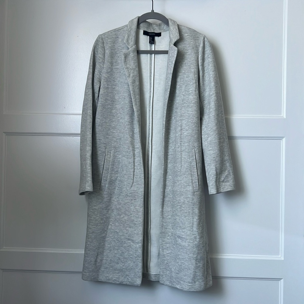 Light grey Forever21 coat size small